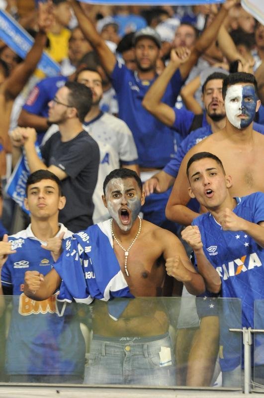 Torcida do Cruzeiro lotou o Mineiro na partida contra o Boca Juniors pela Libertadores