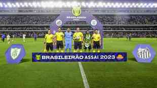 Santos x América: fotos do jogo pelo Brasileiro
