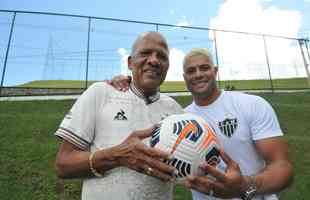 Encontro dos campees brasileiros pelo Atletico, Dad Maravilha e Hulk, na Cidade do Galo. 