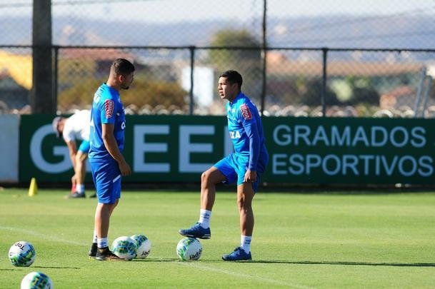 Fotos do ltimo treino do Cruzeiro antes do jogo contra o Grmio pela Primeira Liga (Gladyston Rodrigues/EM D.A Press)