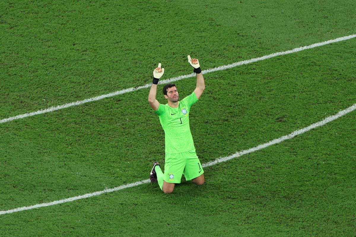 Duelo entre Brasil e Sua, pela 2 rodada do Grupo G da Copa do Mundo, acontece no Estdio 974, em Doha, no Catar