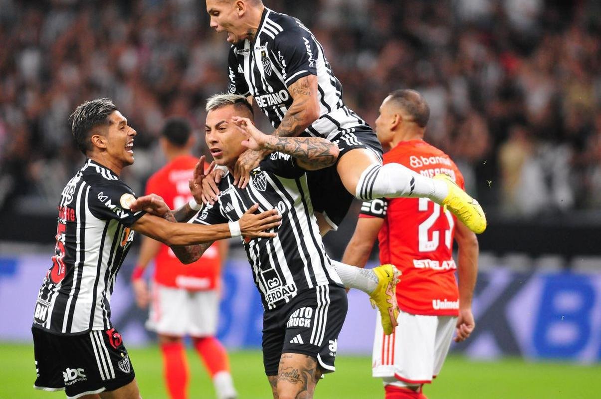 Fotos do jogo entre Atltico-MG e Internacional