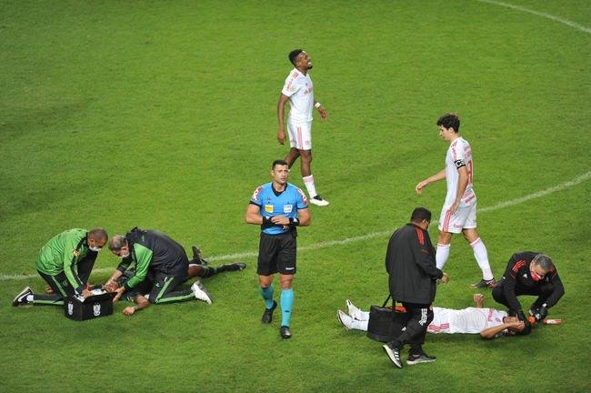 Rodrigo Dourado empatou o jogo para o Internacional no segundo tempo