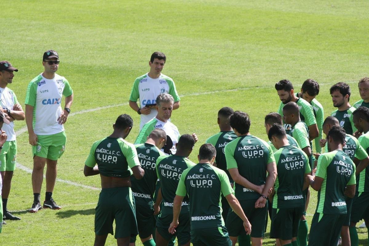 Amrica se prepara para enfrentar o Cruzeiro, nesta quinta-feira, s 19h30, pela 13 rodada do Brasileiro