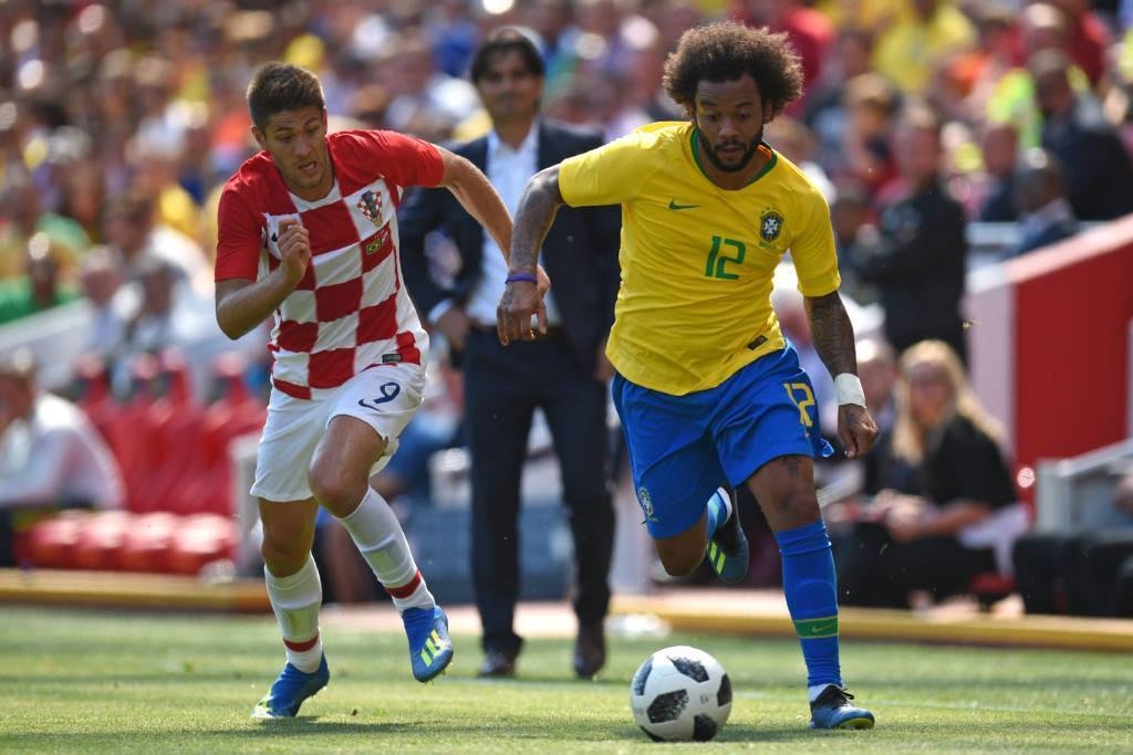 Seleo Brasileira venceu a Crocia por 2 a 0, com gols de Neymar e Roberto Firmino