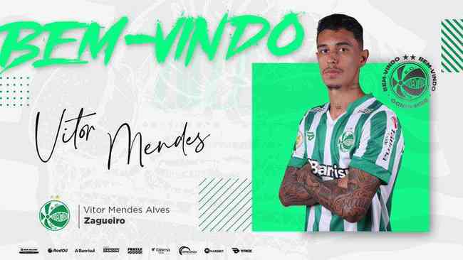Juventude contratou o zagueiro Vitor Mendes por empréstimo