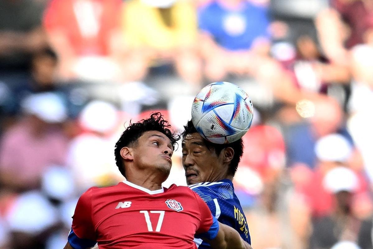 Japo e Costa Rica se enfrentaram no Ahmad Bin Ali Stadium, em Al-Rayyan
