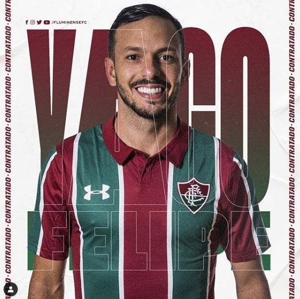 O Fluminense anunciou a contratao do volante Yago Felipe, que estava no Gois