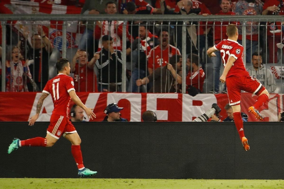 Com Joshua Kimmich, o Bayern marcou o primeiro gol da partida