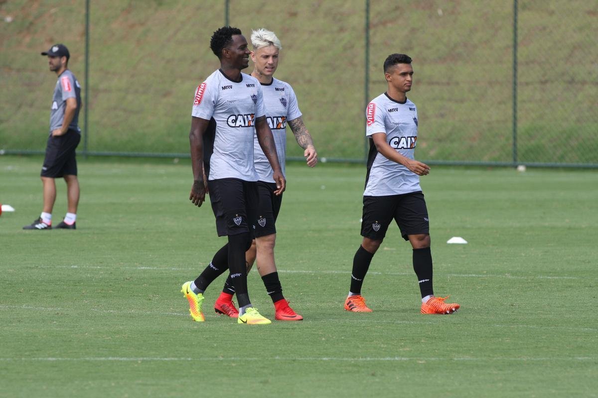Imagens do treino do Atltico
