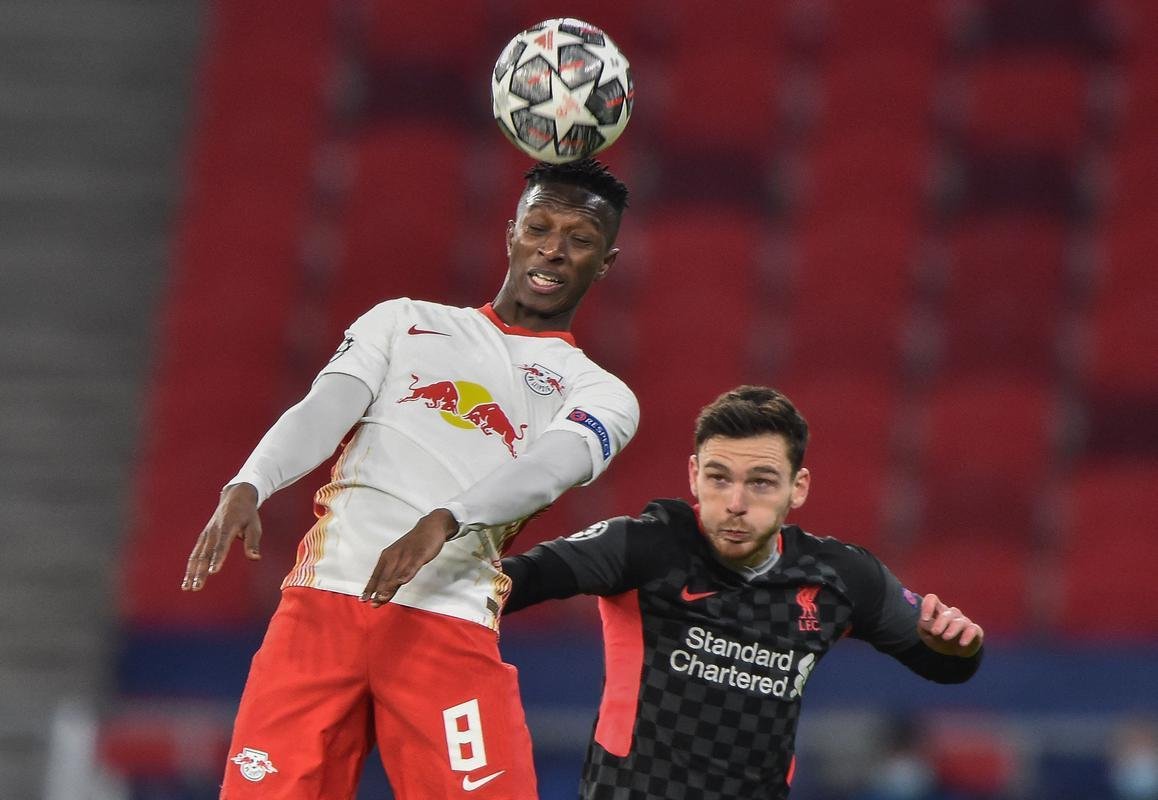 Fotos do jogo entre RB Leipzig e Liverpool, na Arena Puskas, em Budapeste, pela ida das oitavas de final da Liga dos Campees