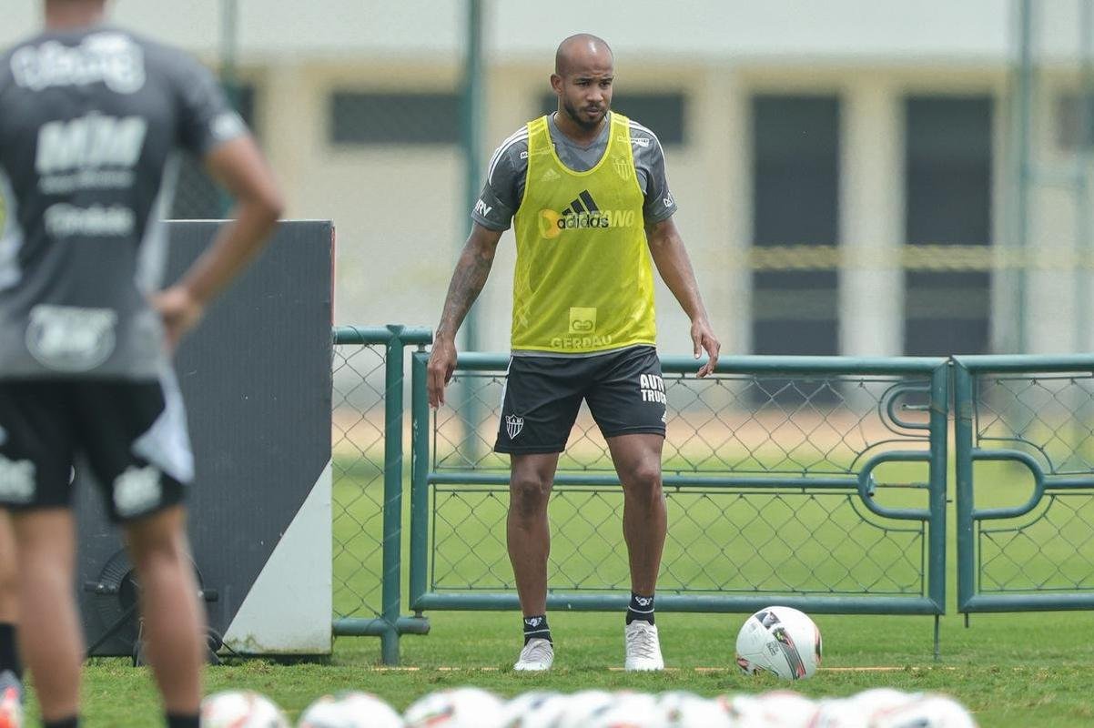 Treino tcnico do Atltico.