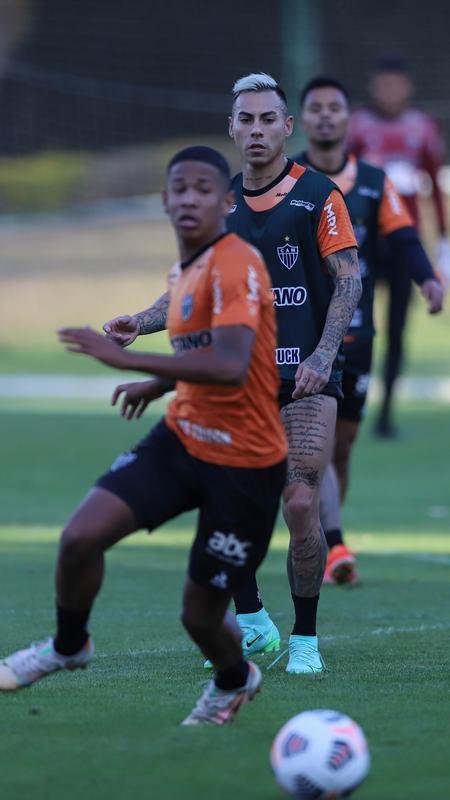 Fotos do treino do Atltico antes da viagem para a Argentina