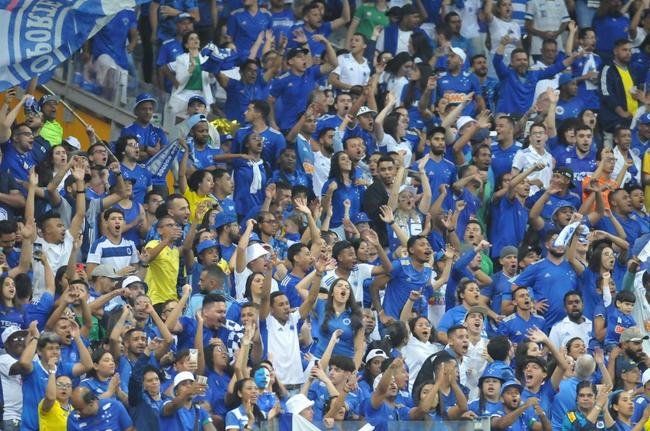 Fotos da torcida do Cruzeiro durante a partida contra o Operrio-PR, no Mineiro, pela 29 rodada da Srie B