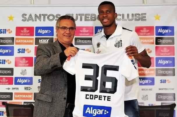 Copete chegou ao Santos e em poucas oportunidades já se destacou no time