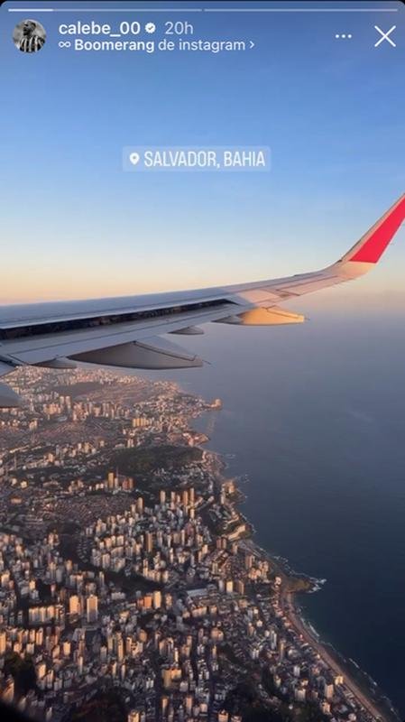 Meio-campista Calebe viajou a Salvador.