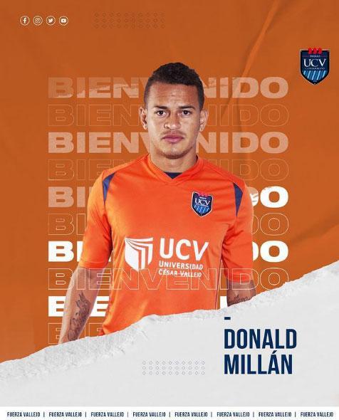 Donald Millán, meio-campista (Universidad César Vallejo, do Peru)