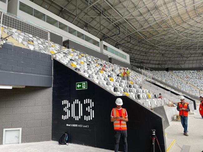 Fotos da visita feita por pessoas com deficincia na Arena MRV, nesta quinta-feira (9/2)
