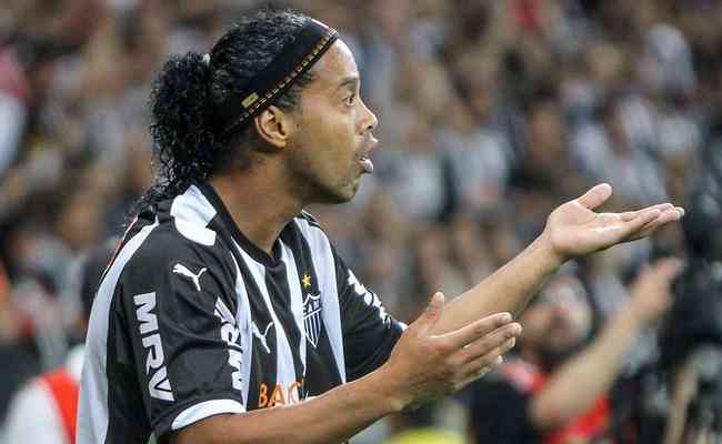 Ronaldinho atuou no Atltico entre 2012 e 2014, conquistando o Mineiro de 2013, a Libertadores de 2013 e a Recopa Sul-Americana de 2014