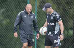 Treino do Atltico na Cidade do Galo, na manh desta tera-feira (24/1).