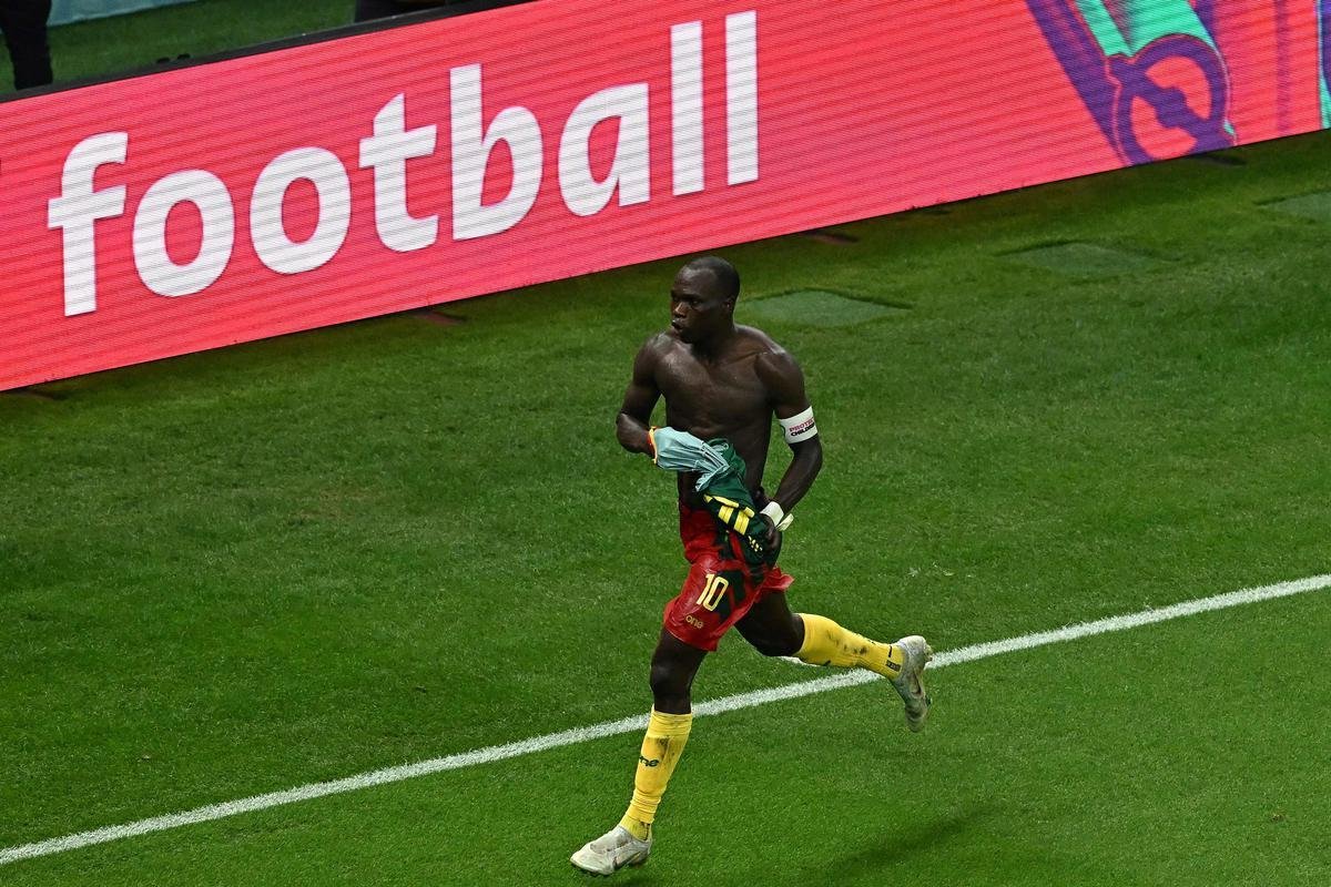 Fotos do jogo entre Brasil e Camares, pelo Grupo G da Copa do Mundo do Catar, no estdio Lusail