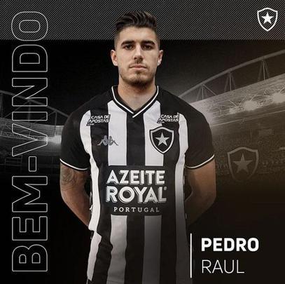 O Botafogo anunciou a contratao do atacante Pedro Raul, que estava no Atltico-GO