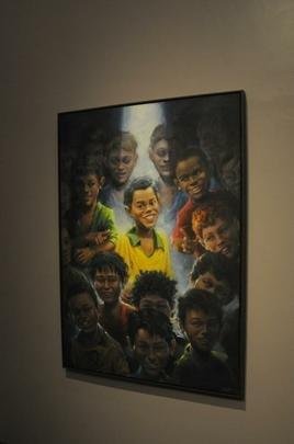 Ronaldinho Gacho lanou nesta tera-feira, no Mineiro, a exposio 'Fragmentos de um gacho', do artista Camaleo; astro ainda entrou para a Calada da Fama do estdio, em Belo Horizonte.