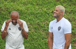 Encontro dos campees brasileiros pelo Atletico, Dad Maravilha e Hulk, na Cidade do Galo. 