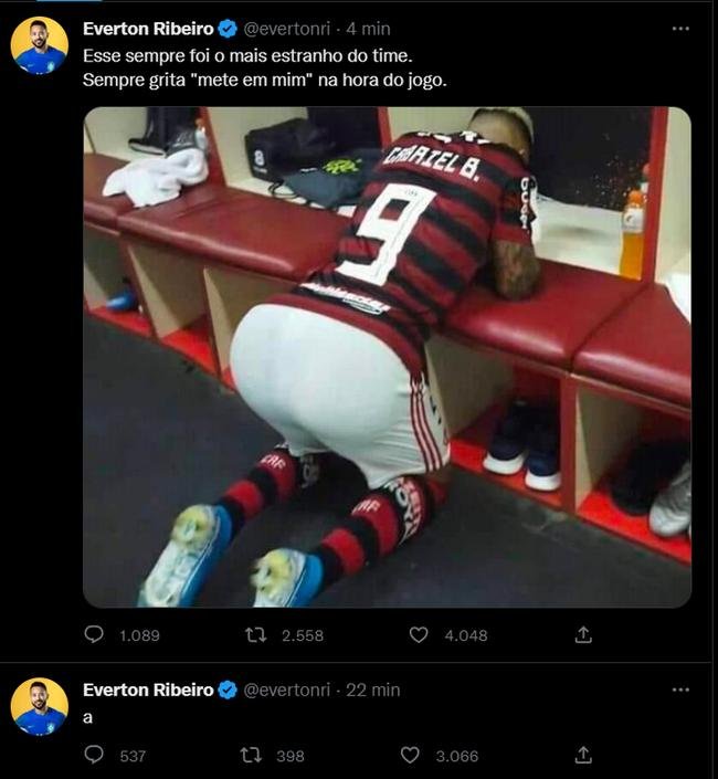 Jogadores que estiveram no Flamengo em 2022 foram hackeados no Twitter