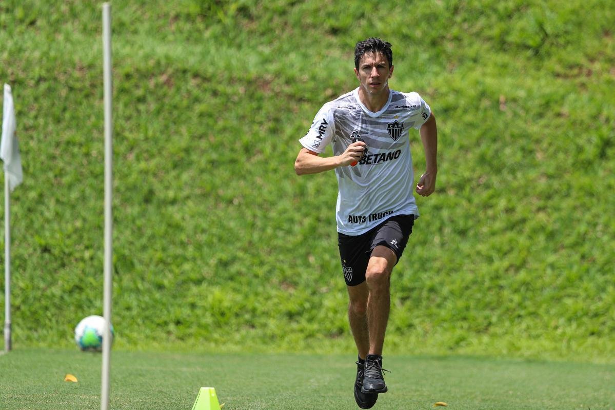 Fotos do treino do Atlético nesta quarta-feira, que contou com Nacho Fernández
