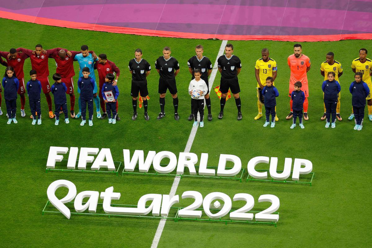 Fotos do jogo de abertura da Copa do Mundo, entre Catar e Equador, no Estdio Al Bayt, em Al Khor, no Catar