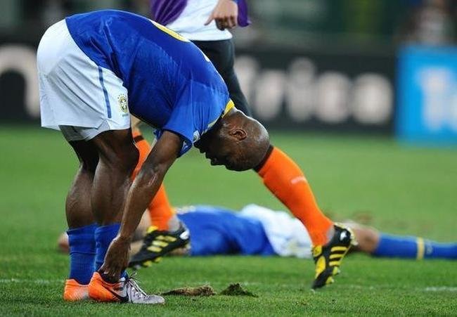 Gilberto na eliminao do Brasil da Copa, contra a Holanda