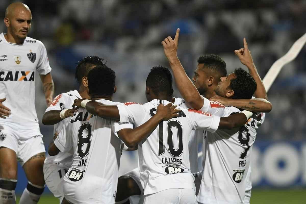 Imagens do jogo entre Godoy Cruz e Atltico, vlido pelo Grupo 6 da Copa Libertadores