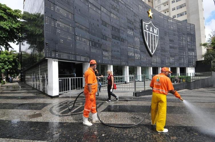 Fotos de Belo Horizonte nesta sexta-feira (03/12), após a comemoração do bicampeonato brasileiro do Atlético.