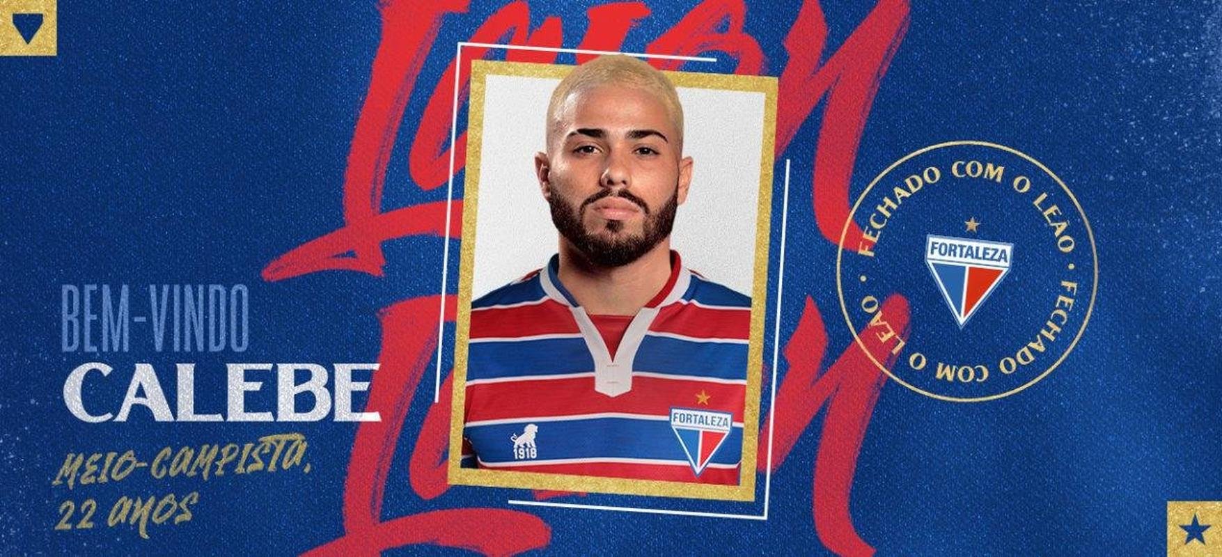 Fortaleza anunciou o meio-campista Calebe
