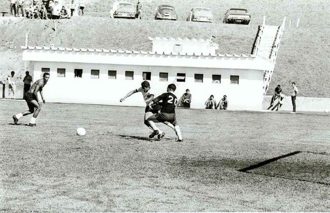 Treino do Atltico na Vila Olmpica, em Belo Horizonte, em 1971, ano do ttulo brasileiro