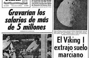 29/07/1976 - Clarn destaca vitria do River sobre o Cruzeiro por 2 a 1, na Argentina, em segundo duelo