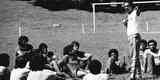 Apresentao do tcnico Barbatana aos jogadores do Cruzeiro em 1979