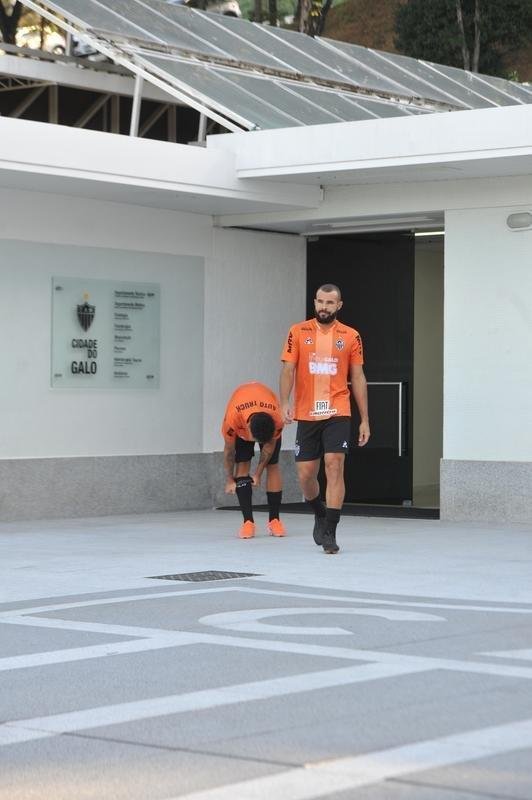 Fotos do ltimo treino do Atltico antes do jogo contra o Unin La Calera