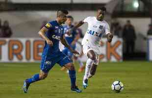 Fotos do jogo entre Santos e Cruzeiro, na Vila Belmiro, pelas quartas de final da Copa do Brasil