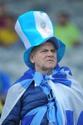 Fotos das torcidas de Brasil e Argentina, no Mineiro, no clssico vlido pela semifinal da Copa Amrica