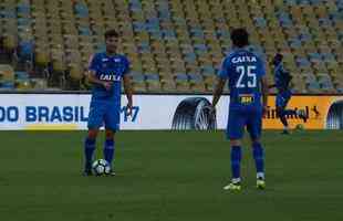 Fotos do treino do Cruzeiro no Maracan antes de jogo de ida da final da Copa do Brasil