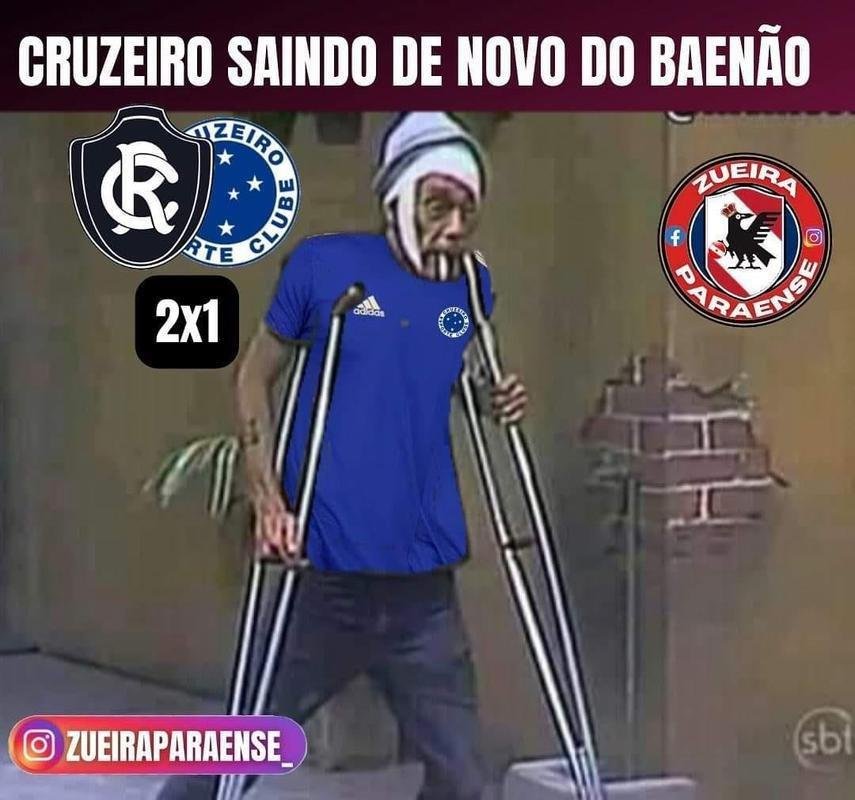 Cruzeiro vira alvo de piada aps derrota de virada para o Remo, por 2 a 1, na Copa do Brasil