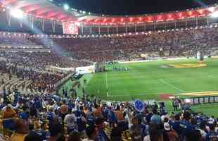 Mais de cinco mil cruzeirenses foram ao Maracan acompanhar o primeiro jogo da deciso