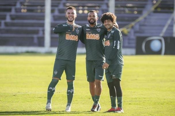 Veja fotos do ltimo treino do Atltico antes do jogo contra o Nacional-URU