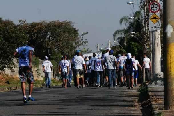 Capito Fbio foi um dos atletas que conversaram com os integrantes da Mfia Azul
