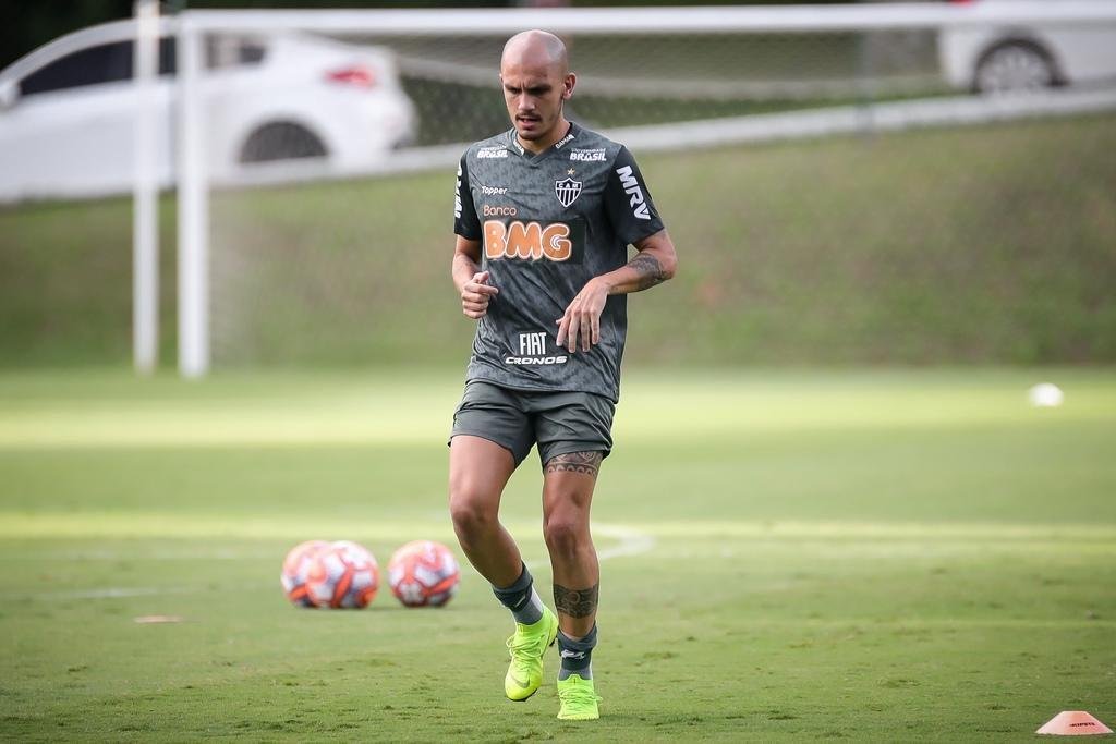 Fotos do treino do Atltico