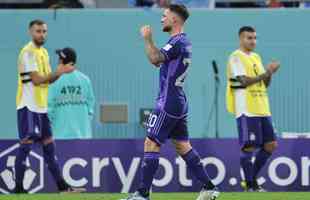 Alexis Mac Allister marcou o primeiro gol da Argentina sobre a Polnia no Estdio 974, em duelo pelo Grupo C da Copa do Mundo