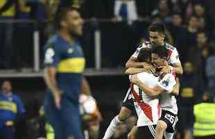 Pratto marcou o gol de empate do River Plate diante do Boca na final da Libertadores
