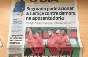 Manchetes dos jornais cariocas destacam o jogo entre Flamengo e Cruzeiro